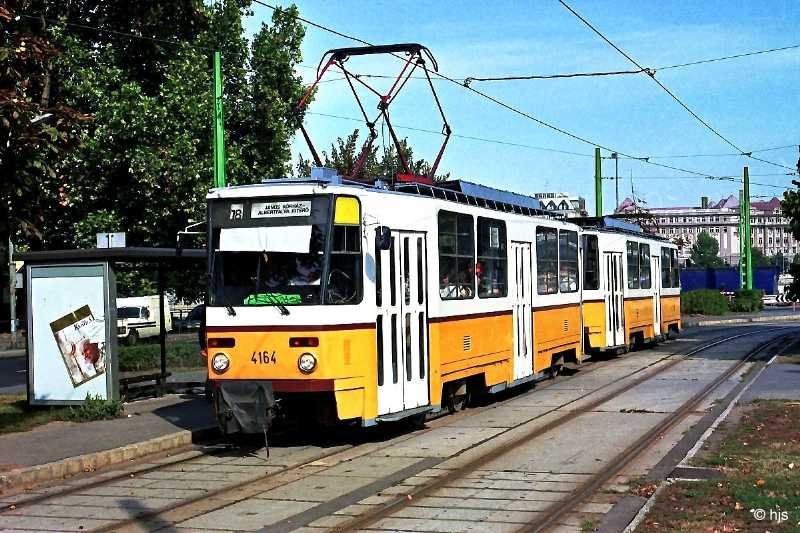 Tatra T5C5-Tw 4164 + 4165 (H) Dbrentei tr (24. September 1991)