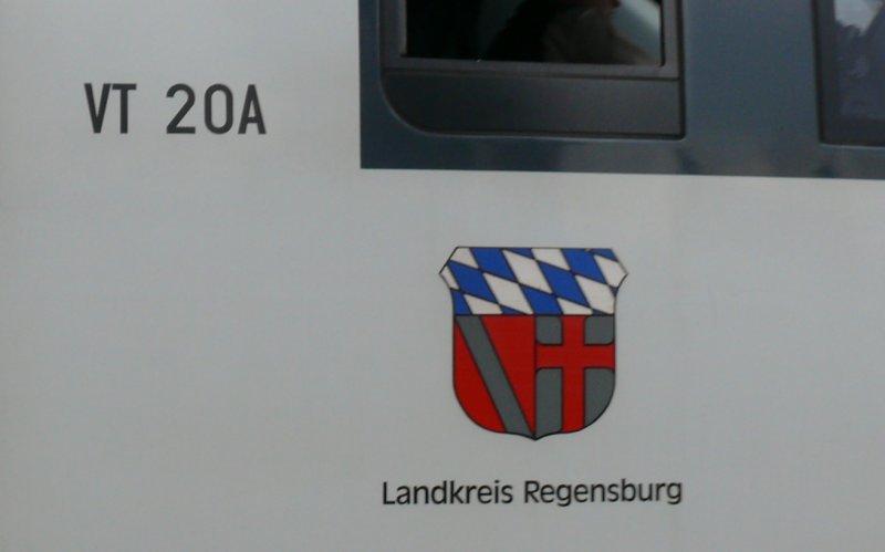 Taufname und Triebwagenbezeichnung von VT20A  Landkreis Regensburg 