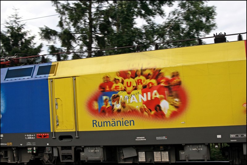 Taufpatin der 1116 056 ist die Tennislegende Ilie Năstase. (09.07.2008)

