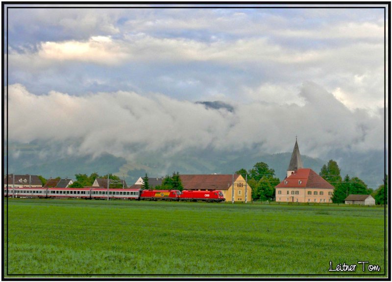 Taurus 1016 (034 ?)und GySEV/ROeEE 1116 065 BB-EC 631 fotografiert in Lind bei Zeltweg am 28.05.2007