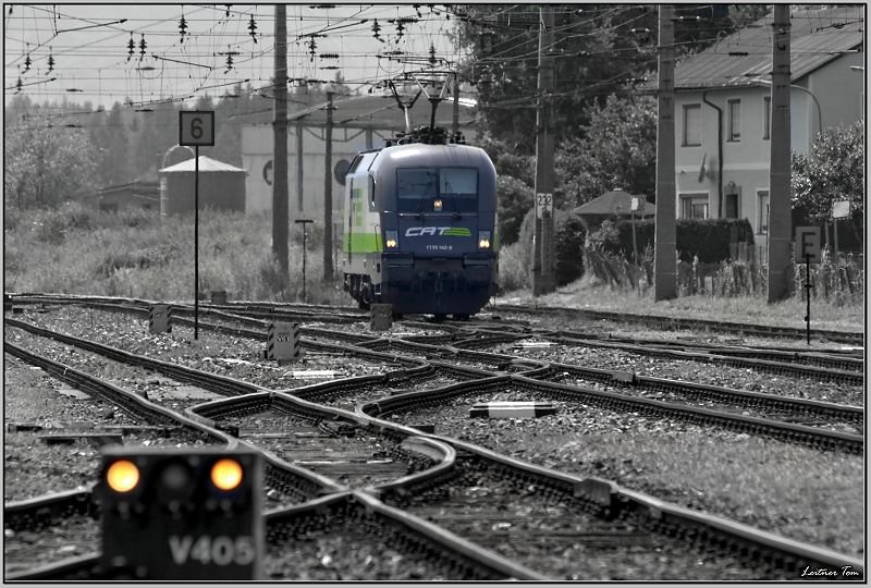 Teleaufnahme des CAT Taurus 1116 142 in Zeltweg.
25.06.2008