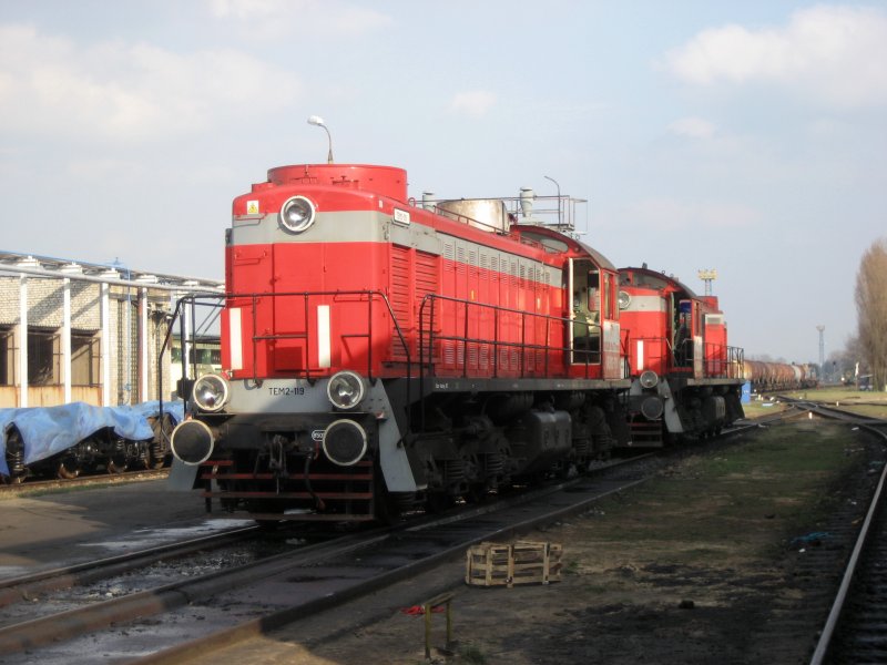 TEM2-119 und TEM2-028 kurz vor der Reise.