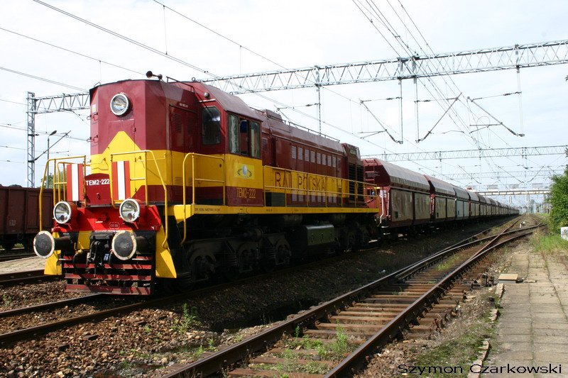 TEM2-222 Rail Polska in Chybie am 10.08.2006