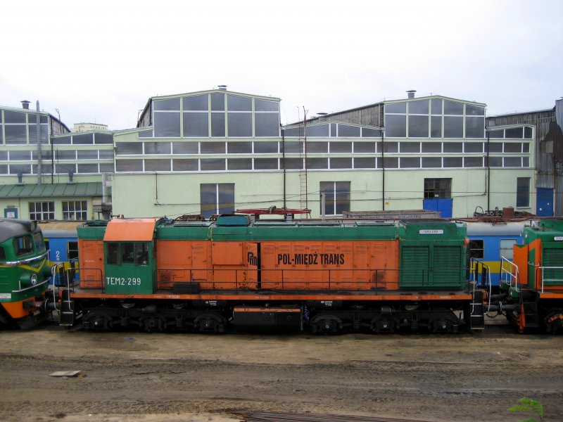 TEM2-299 von der POL-MIEDZ TRANS am 10.09.2007 in Bydgoszcz (Bromberg).