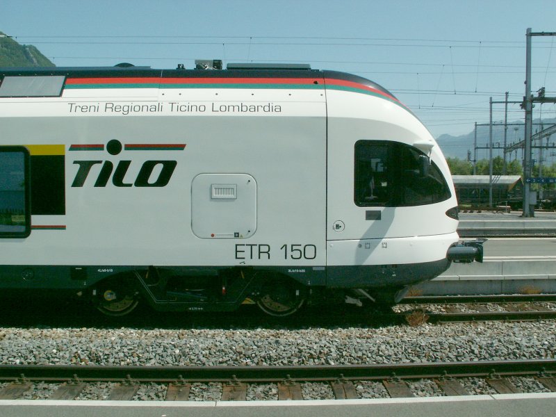 Testfahrten Stadler  Flirt  der SBB und FS fr den Grenzberschreitenden Regionalverkehr
zwischen der Schweiz(Tessin)und Italien(Lombardei)
Sargans 24.05.07