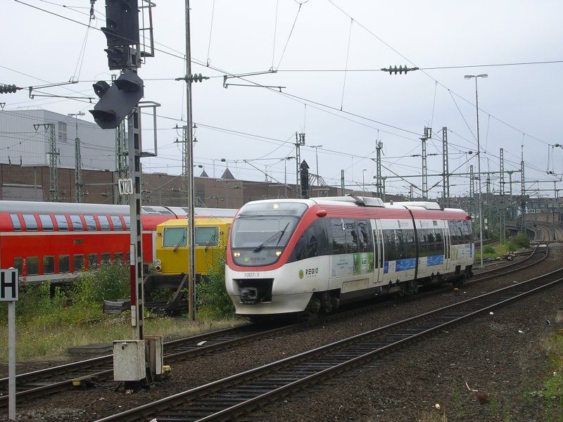 Tfz 1007-1 nach Xanten,Bereitstellung in Dsseldorf Hbf.(10.08.2008)