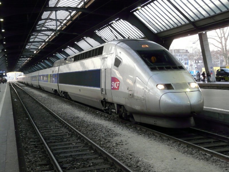 TGV - 4407 im Hauptbahnhof von Zrich am 23.02.2008
