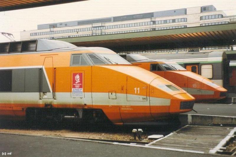 TGV im Gare de Lyon, Paris, ca. 1991 (M)