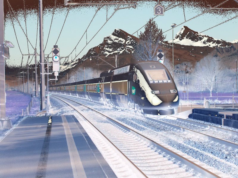 TGV POS Paris-Chur am 15.12.2007 bei Maienfeld