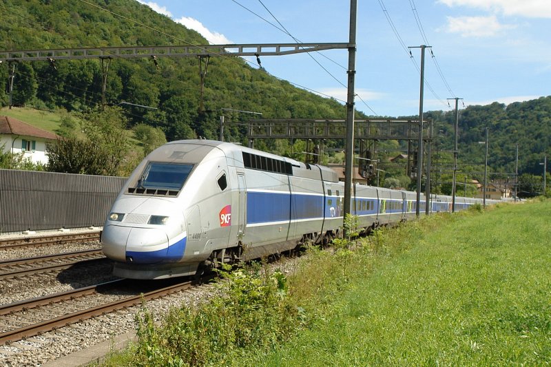 TGV POS rame 4404 Tecknau 10 aout 2008