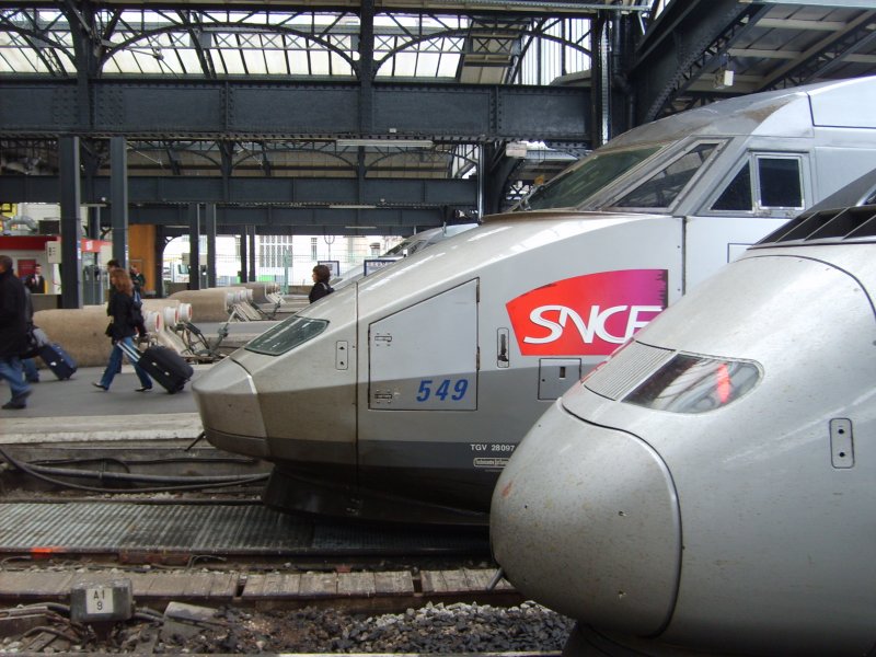 TGV-POS und Rseau im Pariser Ostbahnhof. 13.05.09