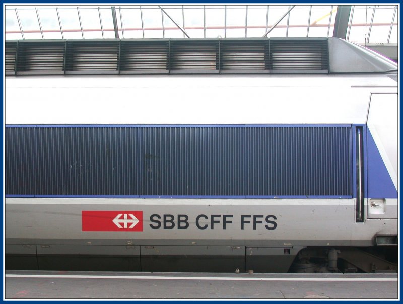 TGV der SBB in Zrich HB. (19.03.2007)