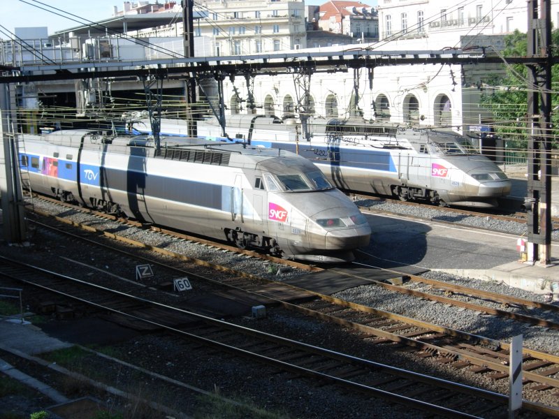 TGV Sud-Est treffen in Montpellier Gare St.Roch am 25.10.2008