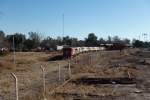 Mendoza, Argentinien,18.08.2015: Trostloser Anblick im Bahnbetriebswerk Mendoza.