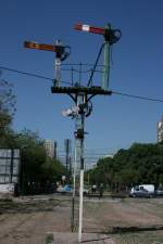 Ausfahrtssignale am alten Bahnhof von Mendoza, 06.