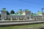 19.4.2012:Xacmaz, der fr mich schnste Bahnhof Aserbaidschans