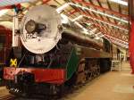 Die Breitspurlokomotive 504 wurde zwischen 1926 und 1962 hauptschlich vor dem Expresszug  The Overland  zwischen Adelaide und Melbourne eingesetzt. National Railway Museum, Port Adelaide, 11.03.08.