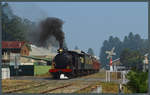 Rx 207 bricht mit dem Cockle Train vom Bahnhof Victor Harbor Richtung Goolwa auf.