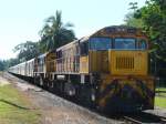 Am 16.7.2009 hatte ich in Tully das seltene Erlebnis ein Personenzug auf der Strecke zwischen Brisbane und Cairns zu sehen.