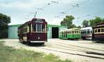 Tramway Museum St Kilda__Tw 264 [F1 car, Pengelly 1926] der MTT (Municipal Tramways Trust Adelaide) und Tw 294 [W2 car Melbourne, 1927].__07-01-1989 
