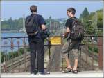 Fr Hochspannung zwischen Silvan und Kevin ist gesorgt. Bahnbilder-Treffen Lindau 30.08.2008