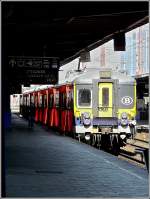 Zug der offenen Tren.