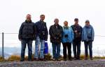 Gruppenbild von dem Gipfeltreffen auf hohen Niveau (2350 m . M. ) auf dem Brienzer Rothorn am 29.09.2012, hier von rechts nach links Gisela, Matthias, Christine, Stefan, Heinz und Ich (Armin). Auch ohne Sonnenschein war es ein sehr interessantes Wetter und ein wunderschnes und tolles BB-Treffen, was sehr viel Spa gemacht hat. 