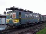 Turmtriebwagen ES 205, ex NMBS, im bahnhof Baasrode-Noord, 10-04-2005.