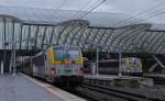 SNCB 1817 und 1834 am spten Nachmittag des 5.1.2012 in Lige Guillemins( B ).