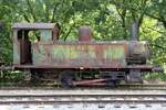CFV3V MF 62 (ex Kohlemine Monceau Fontaine 1916 - 1926, ex NMBS Type 50 1926 - 1980, Hersteller: Baldwin, Baujahr: 1916, Fabr.Nr.: 44883) wartet am 25.Juli 2026 im Gare de Treignes auf Ihre