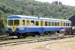 CFV3V 4407 (ex�SNCB 604.07, Hersteller: Ateliers Germain, Baujahr: 1954/55) am 25.Juli 2026 im Gare de Treignes.