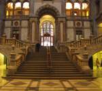 Ein Teil der imposanten Bahnhofshalle in Antwerpen Centraal, 22.11.2011.