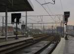 Das Gleisvorfeld in Antwerpen Centraal am 23.11.2011.