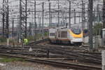 Über eine Rampe gelangen die aus Frankreich und Großbritannien kommenden Züge in die Südeinfahrt von Brüssel Midi.