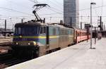 1501 mit D-Zug nach Paris-Nord in Brussel-Zuid 1992.