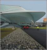 Der Weg fhrt zum Bahnhof Lige Guillemins.
