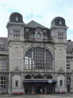 Der Haupteingang zum Bahnhof Verviers Central fotografiert am 12.07.08.