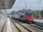 Thalys-Zug 'PBKA' Köln-Paris fährt durch den Bhf Welkenraedt (20.09.09)
