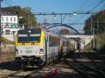 Elektrolok 1817 (EuroSprinter) zieht den IC-A Eupen-Oostende in den Bhf Welkenraedt (30.09.11)
