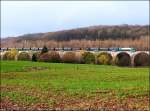 Der Viadukt bei Remersdaal in Belgien,bildlich festgehalten im Frhjahr 2012.
Ein Kalkzug macht sich gerade auf den Weg nach Montzen. 