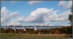 Unterwegs auf der Ghltalbrcke bei Moresnet in Belgien.Die Crossrail Class fhrt mit ihrer Gterfracht in Richtung Montzen. Bildlich festgehalten im Oktober 2013.