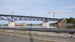 So präsentiert sich die neue Brücke über die Maas in Visé.