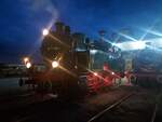 Die 030T n° 22  TOM  von Tata Steel (Ijmuiden - NL) am abend der Dampffest, Mariembourg, 25-09-2022