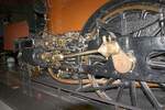 Triebwerk der Lok Nummer 2  Pays de Waes  der Compagnie du chemin de fer d'Anvers � Gand par Saint-Nicolas et Lokeren (Hersteller: Gustave De Ridder, Baujahr:1844) am 23.Juli 2026 in der Train World