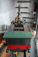 Replica der 1835 gebauten Lokomotive EB (Etat Belge) Nr. 6  Le Belge  in der Train World. - Bild vom 23.Juli 2026.