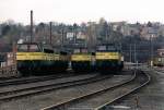 5201, 5316 und 5301 warten im Depot Ronet (Namur) auf die nchsten Einstze 01-2002