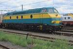 Ex-SNCB 5519 steht am 17 Augustus 2024 in Saint-Ghislain nachdem sie einige Sonderz�ge ins industrieller revier von Saint-Ghislain gezogen hat.