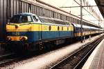 Zwischen 1982 und 1998 gab es die einzige Benelux-Zug, die Ardennen-Express! Hier ist die 5529 mit Niederlndische IC-wagens als IR 1138 Luxemburg-Zandvoort aan Zee (die Niederlande) auf Bahnhof