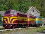 Der alte Bahnsteig in Spontin diente quasi als Laufsteg fr die 3 Schnheiten (1604, 1603 und 5529) whrend des Treffens der Rundnasen (Parade des gros nez) am 16.05.09.