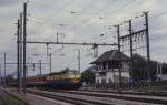 SNCB 5523 erreicht mit einem IR aus Belgien kommend am 9.8.1993 um 
13.28 Uhr den Luxemburger Bahnhof Mersch.